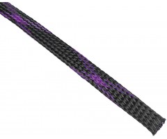 Полиэстеровый рукав для кабеля AudioBeat 8мм Purple-Black