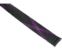 Полиэстеровый рукав для кабеля AudioBeat 16мм Purple-Black