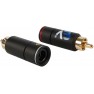 RCA конектори Audiobeat Black Core (4 шт.)