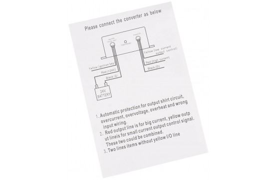 Перетворювач напруги AudioBeat 24V to 12V (10A)